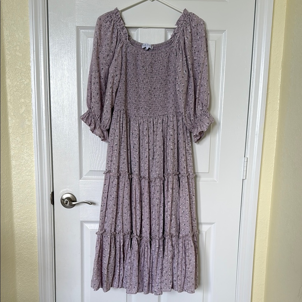 Ivy City Lavender Smocked Dress size M